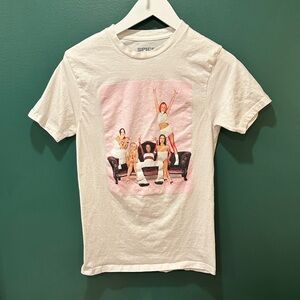 Spice Girls Graphic Tee - White with Pink Print